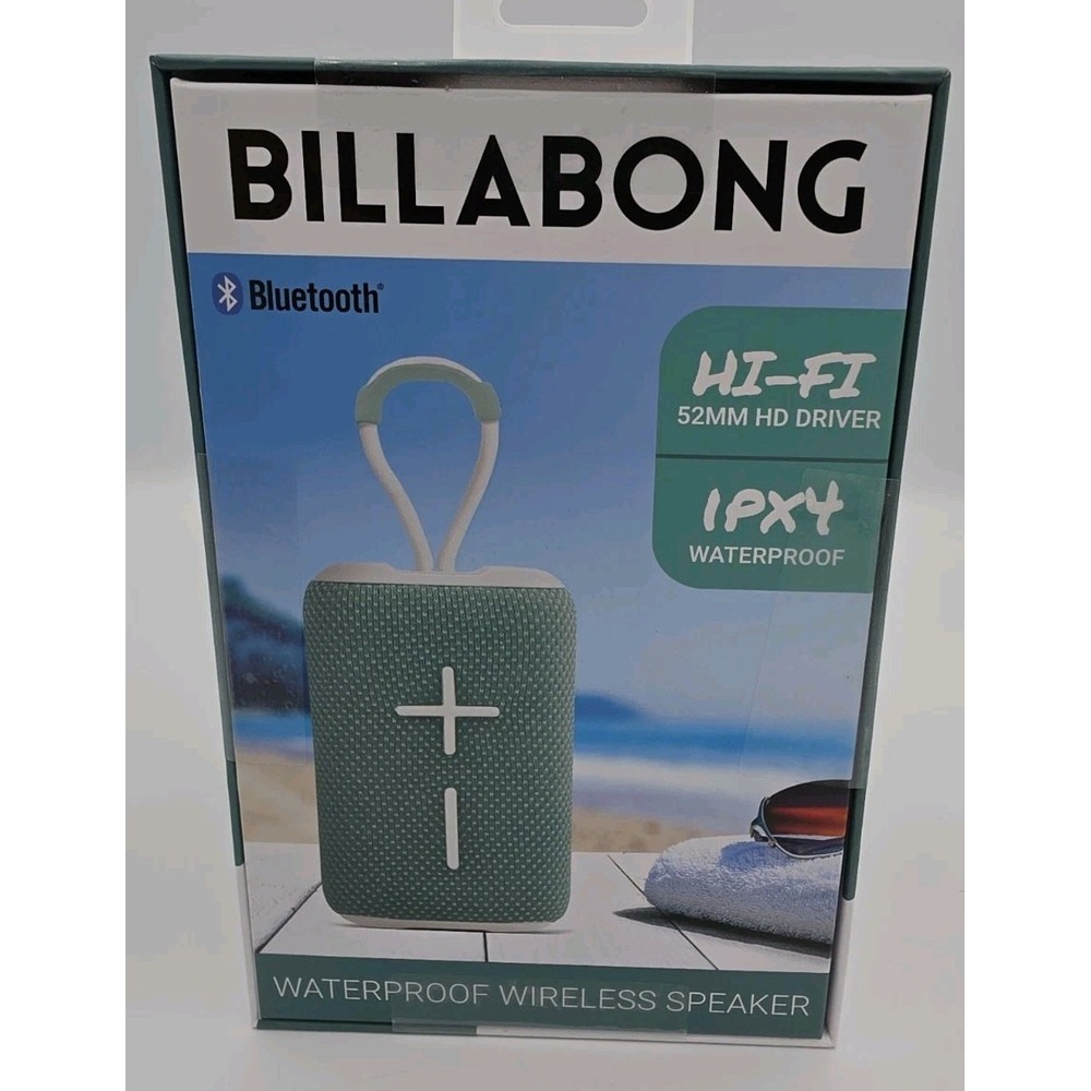 Billabong Bluetooth Waterproof Wireless Speaker Surf 5 52mm HD Driver IPX4 NEW